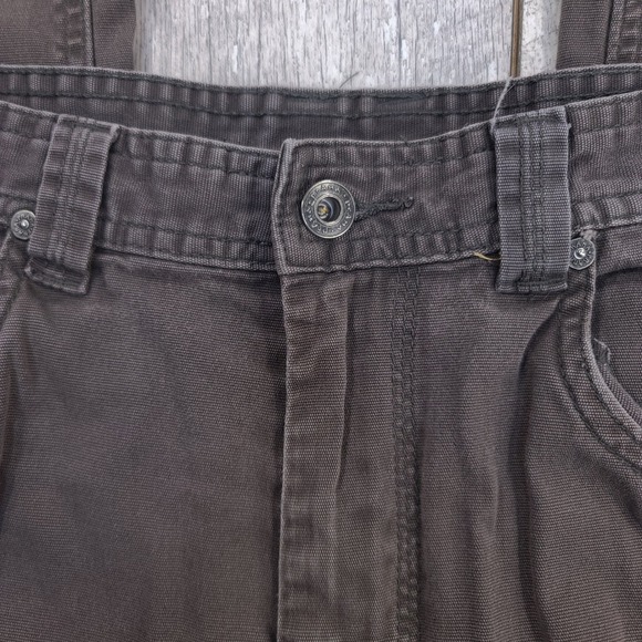 Prana Bronson Canvas Pants Mens 32x32 Brown Organic Cotton Utility Hiking - Picture 6 of 9